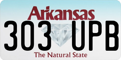 AR license plate 303UPB