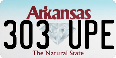 AR license plate 303UPE