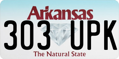 AR license plate 303UPK