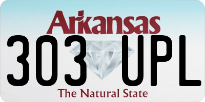 AR license plate 303UPL