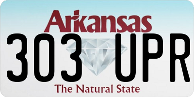 AR license plate 303UPR