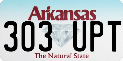 AR license plate 303UPT