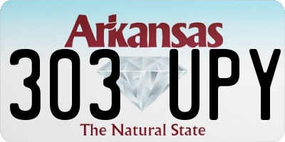AR license plate 303UPY
