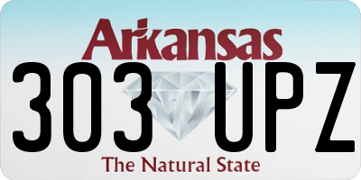 AR license plate 303UPZ