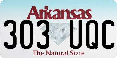AR license plate 303UQC