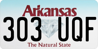 AR license plate 303UQF