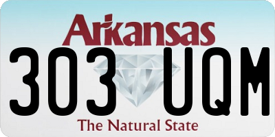 AR license plate 303UQM