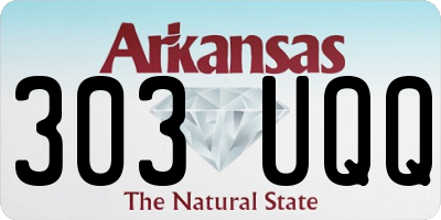 AR license plate 303UQQ