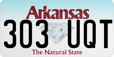 AR license plate 303UQT