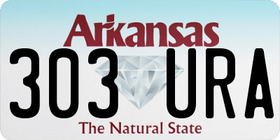 AR license plate 303URA