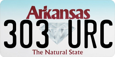 AR license plate 303URC