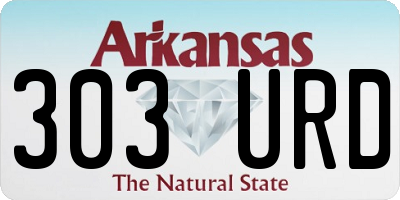 AR license plate 303URD