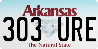 AR license plate 303URE