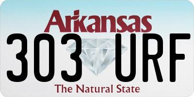 AR license plate 303URF
