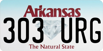 AR license plate 303URG