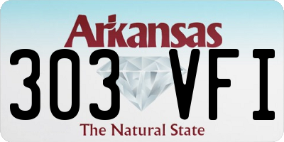 AR license plate 303VFI