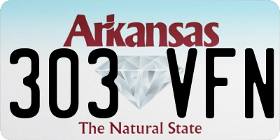 AR license plate 303VFN