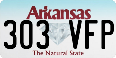 AR license plate 303VFP