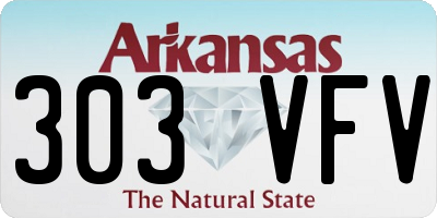 AR license plate 303VFV