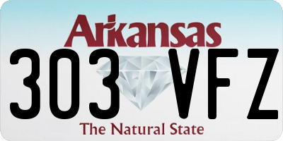 AR license plate 303VFZ
