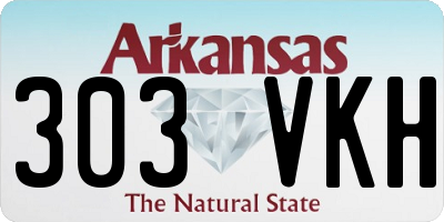 AR license plate 303VKH