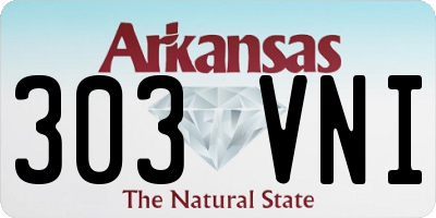 AR license plate 303VNI