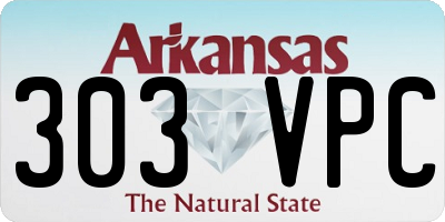 AR license plate 303VPC