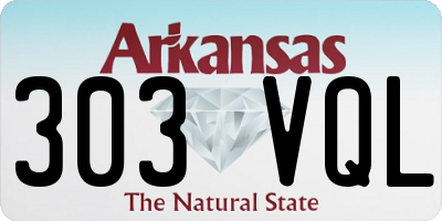 AR license plate 303VQL