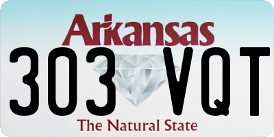 AR license plate 303VQT