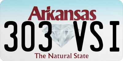 AR license plate 303VSI