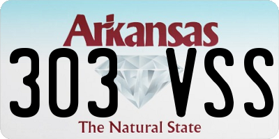 AR license plate 303VSS