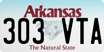 AR license plate 303VTA