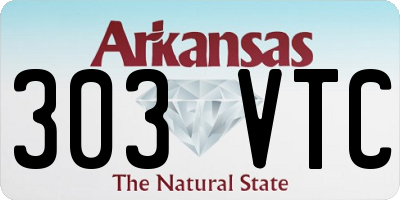 AR license plate 303VTC