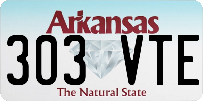 AR license plate 303VTE
