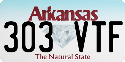 AR license plate 303VTF