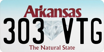 AR license plate 303VTG