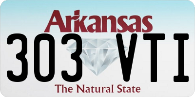 AR license plate 303VTI