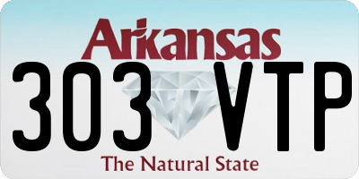 AR license plate 303VTP