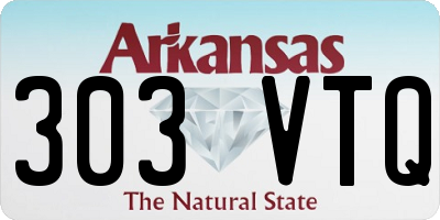 AR license plate 303VTQ