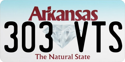 AR license plate 303VTS
