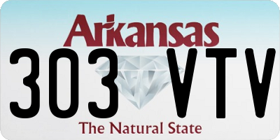 AR license plate 303VTV