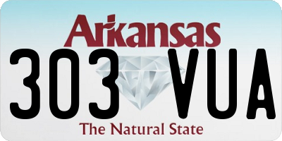 AR license plate 303VUA