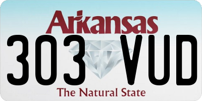 AR license plate 303VUD