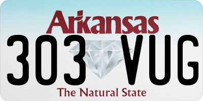 AR license plate 303VUG