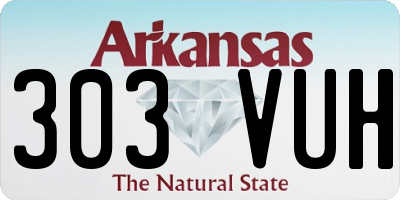 AR license plate 303VUH