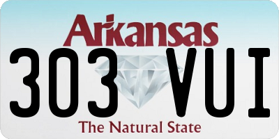 AR license plate 303VUI