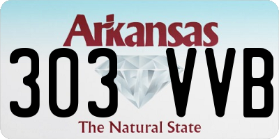 AR license plate 303VVB