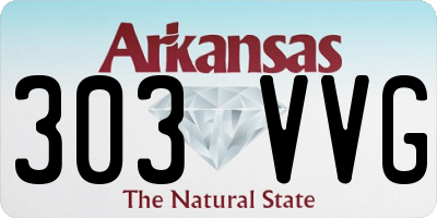 AR license plate 303VVG