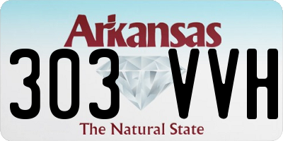 AR license plate 303VVH