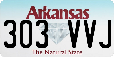 AR license plate 303VVJ
